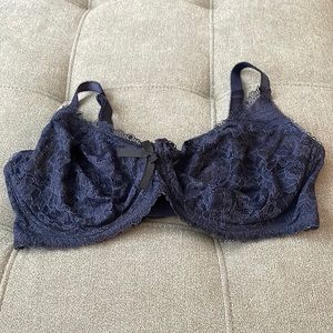 Victoria’s Secret Navy Blue Lace Bra size 36DD NWT